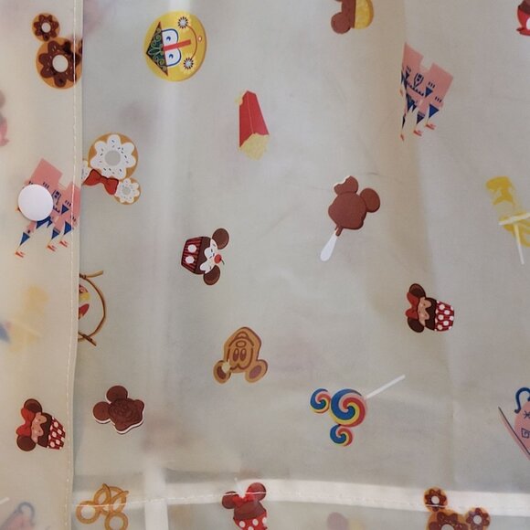 Disneyland Rain Jacket Adult XXXL Parks Food Snacks Zip Up Hood Drawstring 3X - Picture 6 of 11